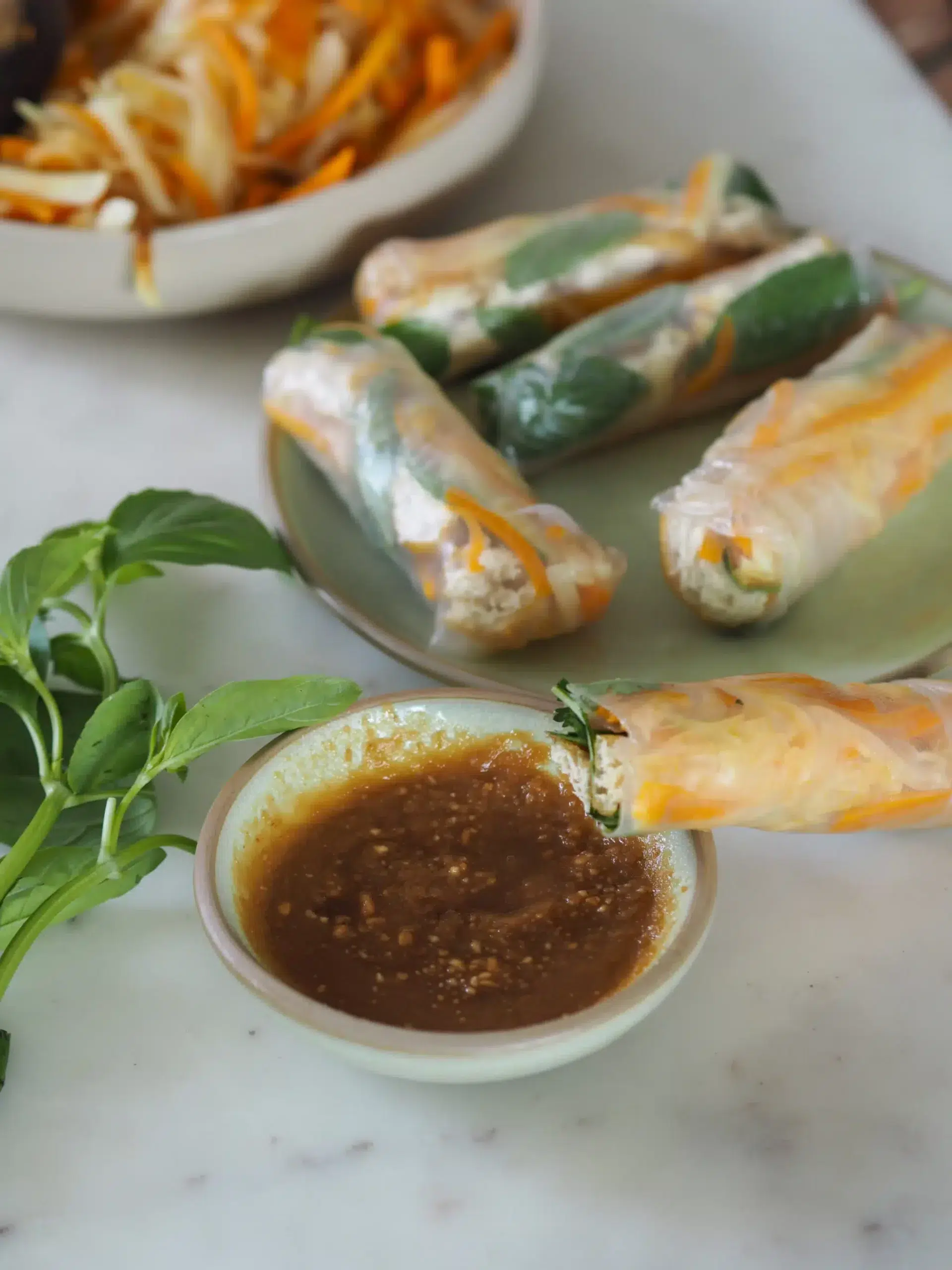 Recette low FODMAP Rouleaux de légumes vegan Recette low FODMAP Rouleaux de légumes vegan